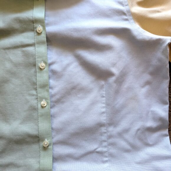 Brooks Brothers Size 10 Womens Button Shirt  Colorblock Pastels - Picture 7 of 12